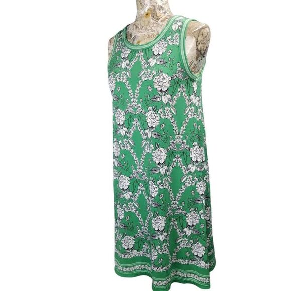 Max Studio Green Floral Sleeveless Sheath Dress - Picture 3 of 8